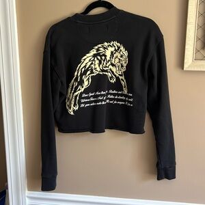 Darc Sport black cropped sweatshirt size s